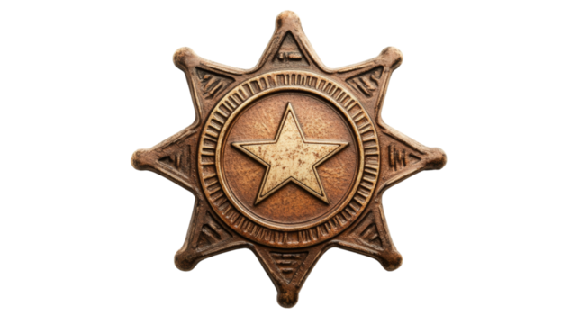 Sheriff badge transparent background