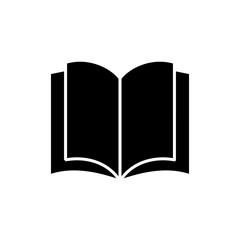 Book icon vector. open book sign and symbol. ebook icon