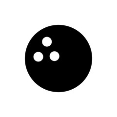 Bowling icon vector. bowling ball and pin sign and symbol.