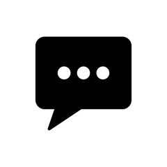 Chat icon vector. speech bubble sign and symbol. comment icon. message