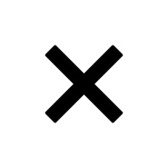 Obraz premium Close icon vector. Delete sign and symbol. cross sign