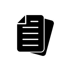 Document icon vector. Paper sign and symbol. File Icon