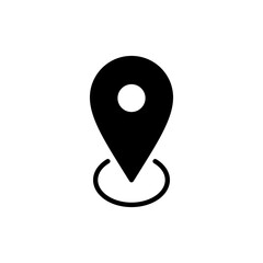 Pin icon vector. Location sign and symbol. destination icon. map pin