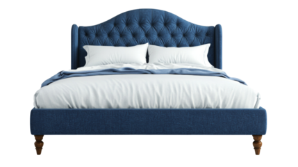 Double bed transparent background
