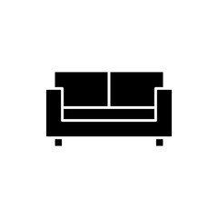 Sofa icon vector. sofa sign and symbol. furniture icon