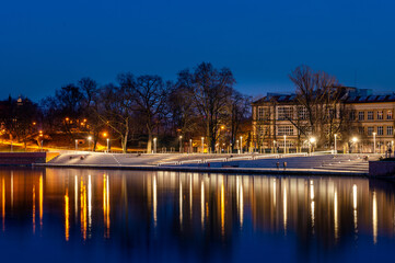 Wroclaw Riverside at night
