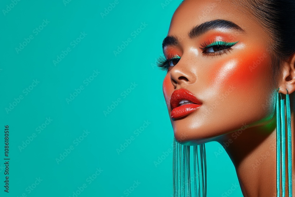 Aufkleber minimalist design of a face with a few highlighted acne spots