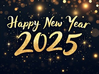 Happy New Year 2025 Card