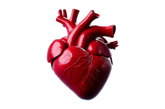 3D human organ model isolated on white