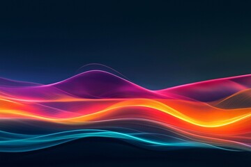 Vivid Waves of Light: A Spectacular Display of Color and Motion