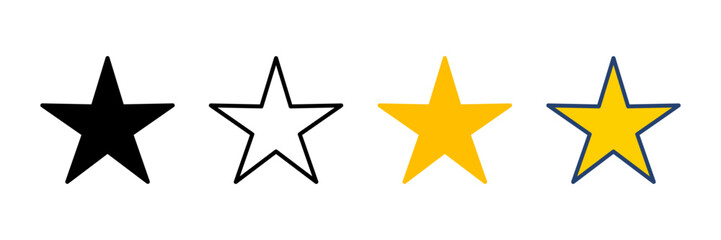 Star Icon vector. rating icon vector. favourite star icon