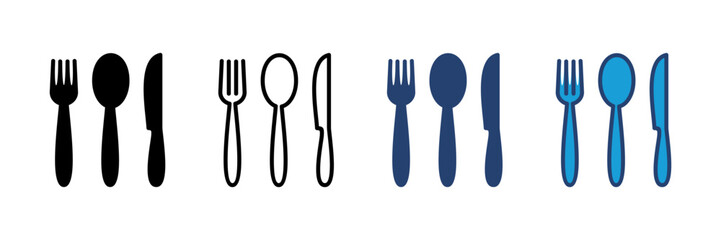 spoon and fork icon vector. spoon, fork and knife icon vector. restaurant icon