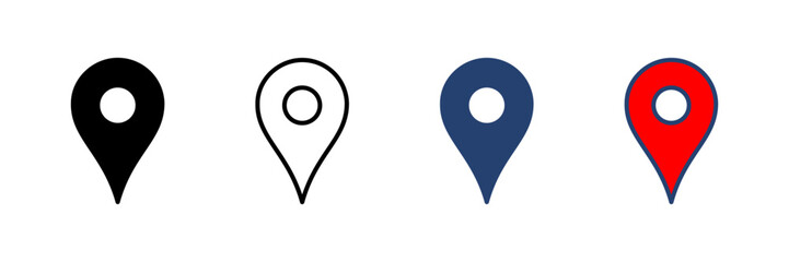Pin icon vector. Location icon vector. destination icon. map pin
