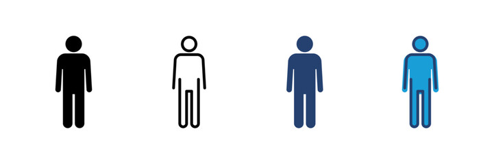 Man icon vector. male icon vector. human symbol