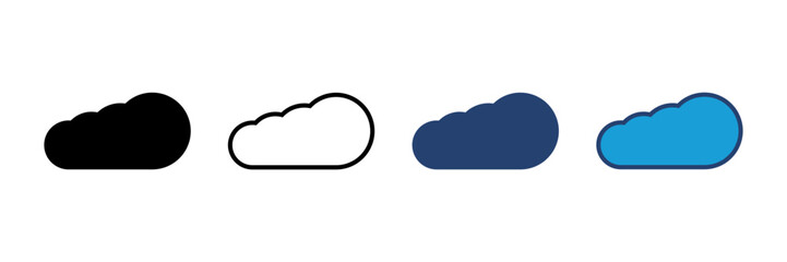 cloud icon vector. cloud vector icon