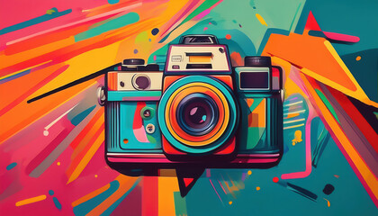 Fototapeta premium Creative photography techniques urban studio digital art vibrant colors artistic perspective visual expression