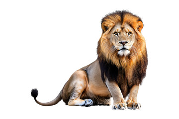 lion isolated on white