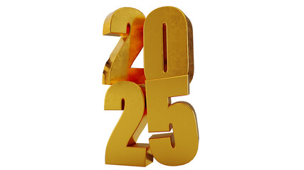 golden happy new year  2025 on black antique frame, two thousand twenty-five