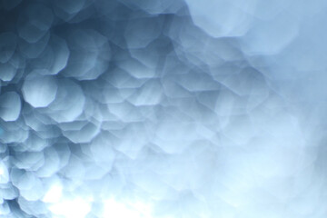 Obraz premium Macro shot of water bokeh on glass surface