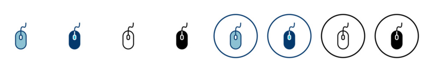 Computer Mouse Icon vector isolated on white background. Computer mouse vector icon