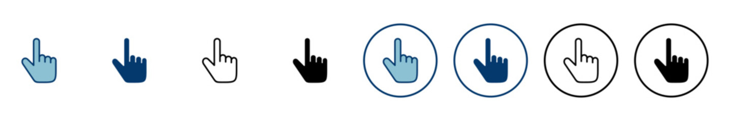 Hand click icon vector isolated on white background. pointer icon vector. hand cursor icon vector