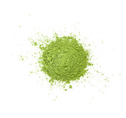 Top view of matcha green tea   transparent png