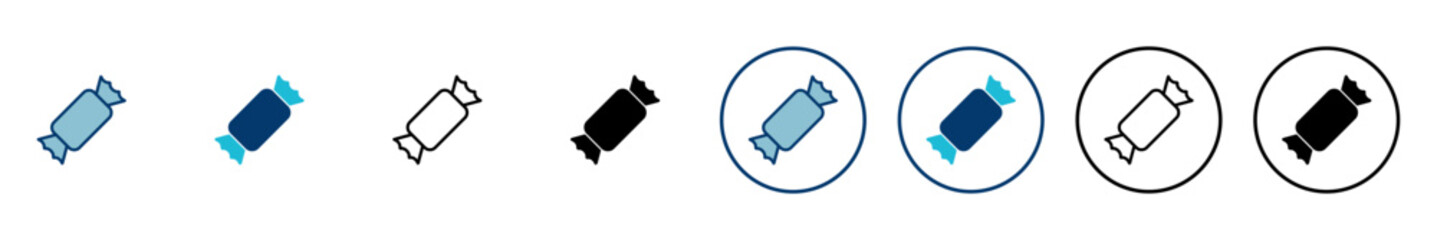 Candy icon vector isolated on white background. Candy vector icon