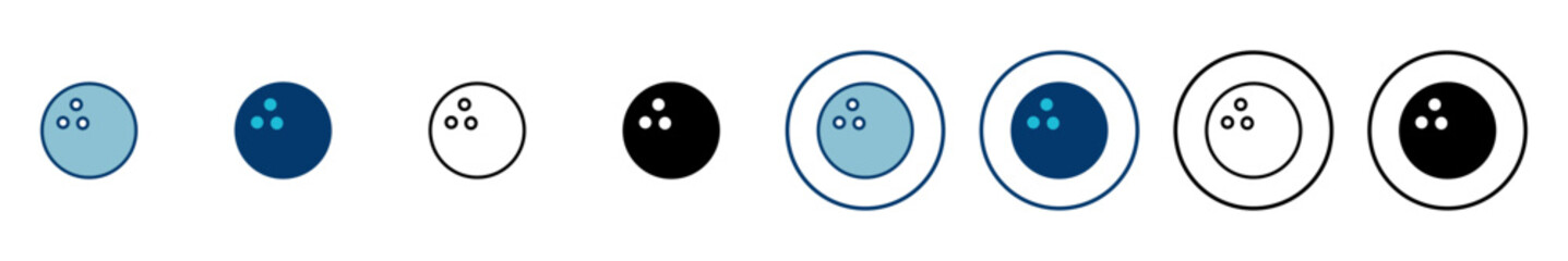 Bowling game Pin Icon vector isolated on white background. Bowling icon, ball and pin