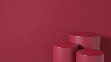 red 3 podium background