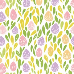 Colorful abstract floral pattern.