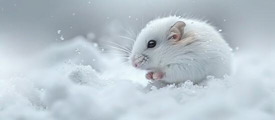 Cute Winter White Hamster