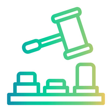 whack Line Gradient Icon