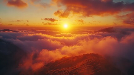 Fototapeta premium Majestic 4K time-lapse: stunning sunrise/sunset