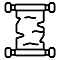 Ancient scroll icon