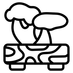 Bonsai pot icon