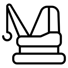Crawler crane icon