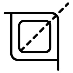 Crop tool icon