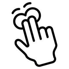 Double finger tap icon