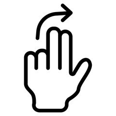 Flick right icon