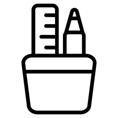 Pencil box icon