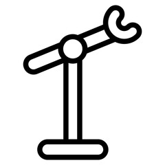 Stand mic icon
