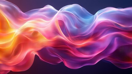 Obraz premium Abstract Colorful Waves Flowing Dynamically