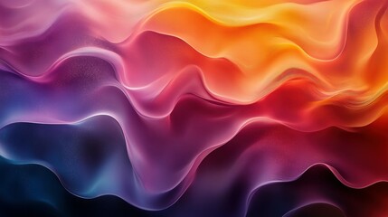 Fototapeta premium Abstract Colorful Waves Digital Art Design