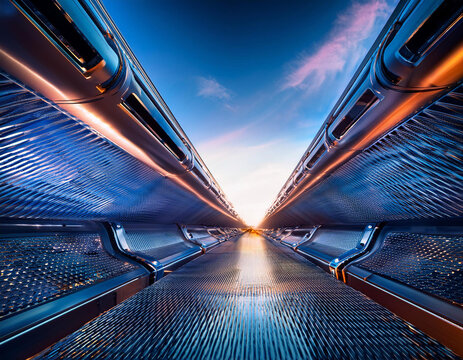 Close-Up Depiction of Futuristic Elements and Advanced Technology