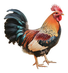 Fototapeta premium PNG Proud rooster in a tranquil setting