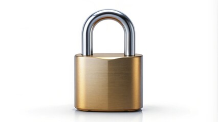 Naklejka premium Smart padlock with unlocked feature for advanced security technology, smart, security, database, technology