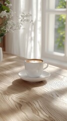 Morning indulgence - aromatic coffee awakening senses, embodying essence of daily routines, fueling energy, offering moments of reflection, connecting people shared caffeine infused experiences.