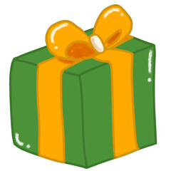gift box with ribbon ilustration