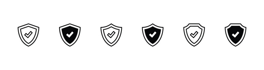 Shield icon vector. shield symbol icon