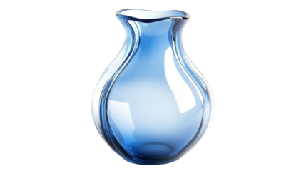 Glass vase transparent background